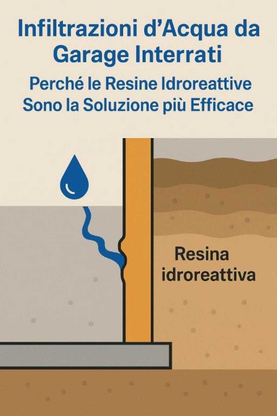 Infiltrazioni d’Acqua da Garage Interrati: Perché le Resine Idroreattive Sono la Soluzione più Efficace