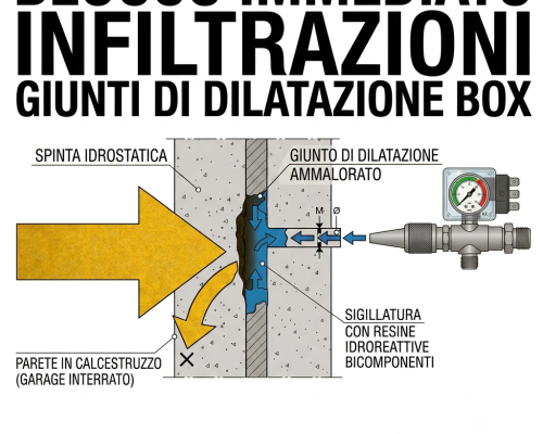 Infiltrazioni Giunti e: Soluzioni con Resine idroreattive